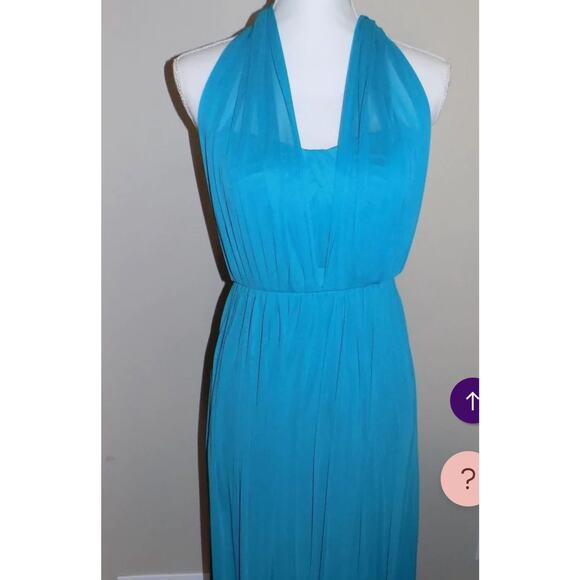 NWT Versa Convertible Blue Maxi 6 Dress Bridesmaid Wedding Prom Formal Feminine - Picture 6 of 16